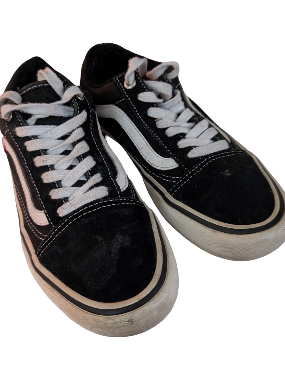 Vans Old Skool Black White Low-Top Skate Sneakers Runners Boarders Size 6